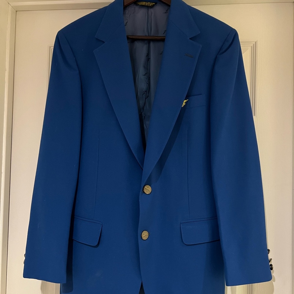 Brand new Goodyear fashionaire blue suit jacket